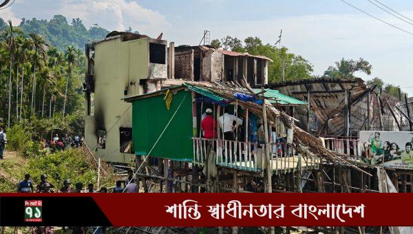 অগ্নিকাণ্ডের ঘটনায় ঘটনাস্থলে উদ্ধার তৎপরতায় বিজিবি সদস্যরা